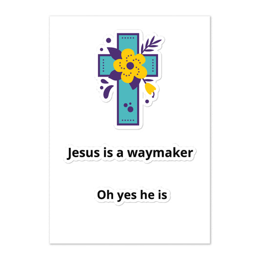 Jesus Is A Way Maker Sticker Sheet