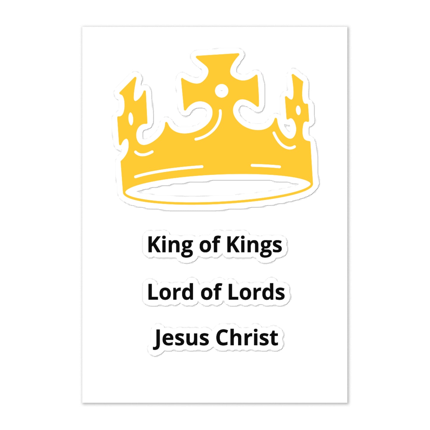 Gold Crown Sticker Sheet