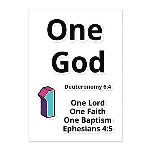 One God Sticker Sheet