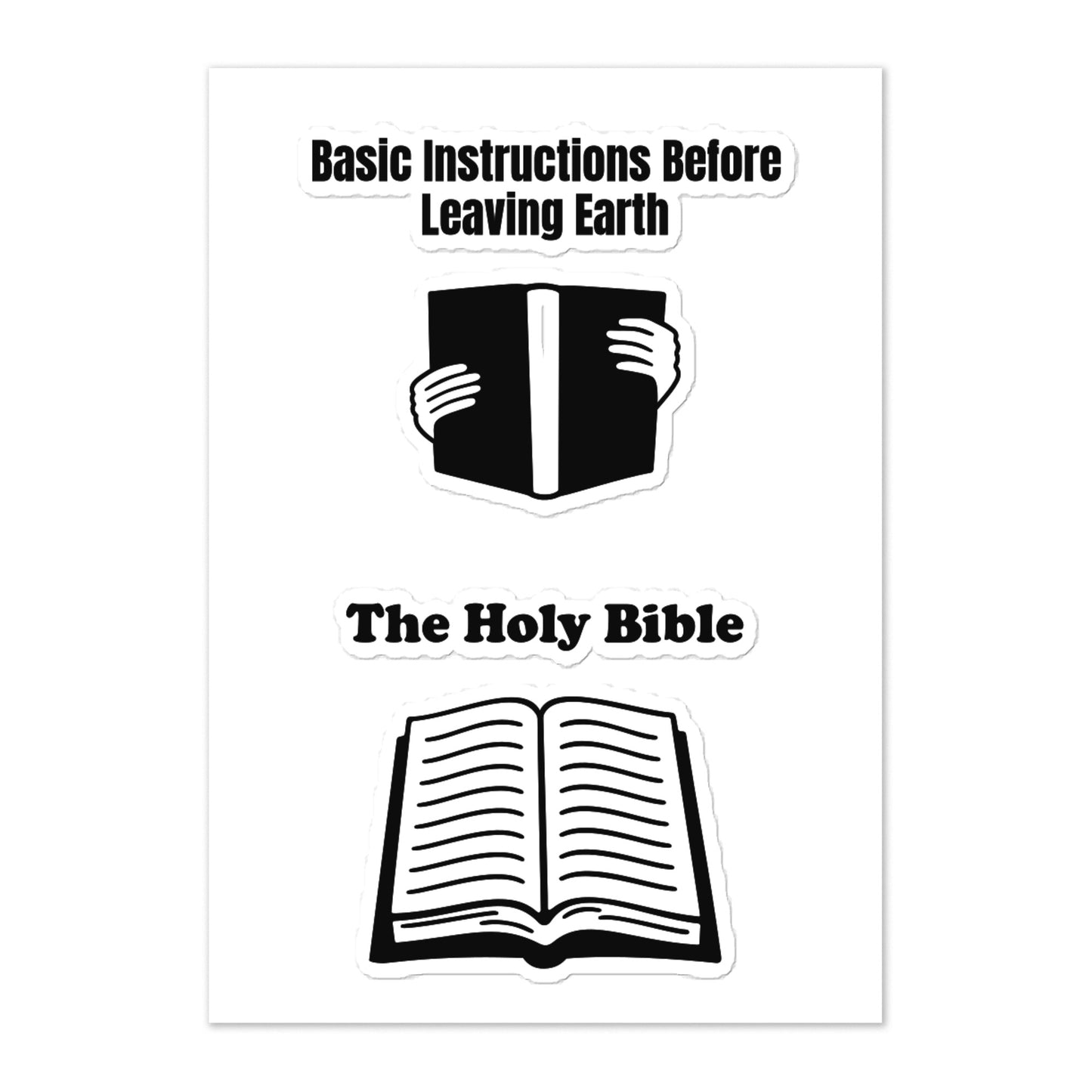 The Holy Bible Sticker Sheet