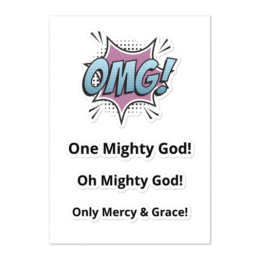 One Mighty God! Sticker Sheet