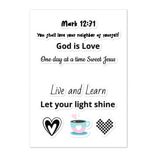 Love Your Neighbor As Yourself Sticker Sheet