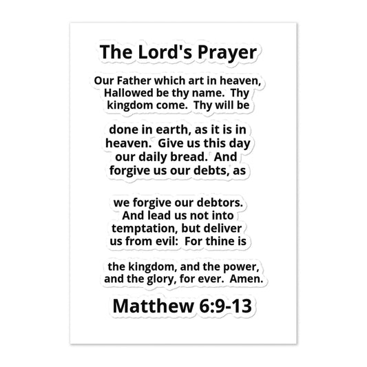 The Lord's Prayer Sticker Sheet