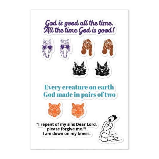 God Is Good All The Time Sticker Sheet