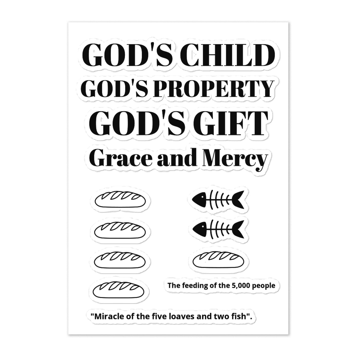 God's Child Sticker Sheet