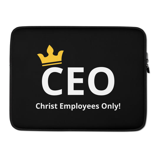 Christ Employees Only Laptop Sleeve
