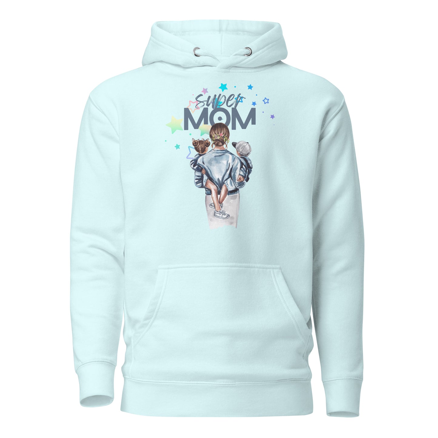 Super Mom With Kids Unisex Hoodie, Gifts for Moms, Mother's Day Gifts, Gifts for Mothers