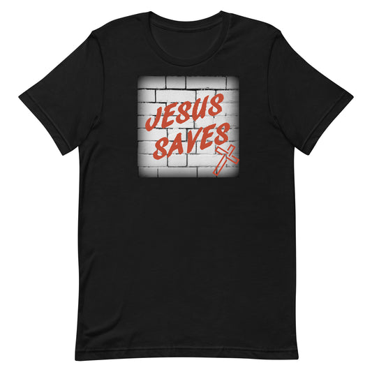 Jesus Saves Graffiti Unisex T-Shirt