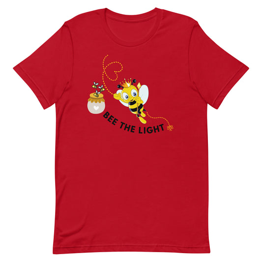 Bee The Light Queen Bee Unisex T-Shirt, Faith-based T-Shirts, Religious T-Shirts, Jesus tees, Motivational Christian Shirts, Christian Apparel