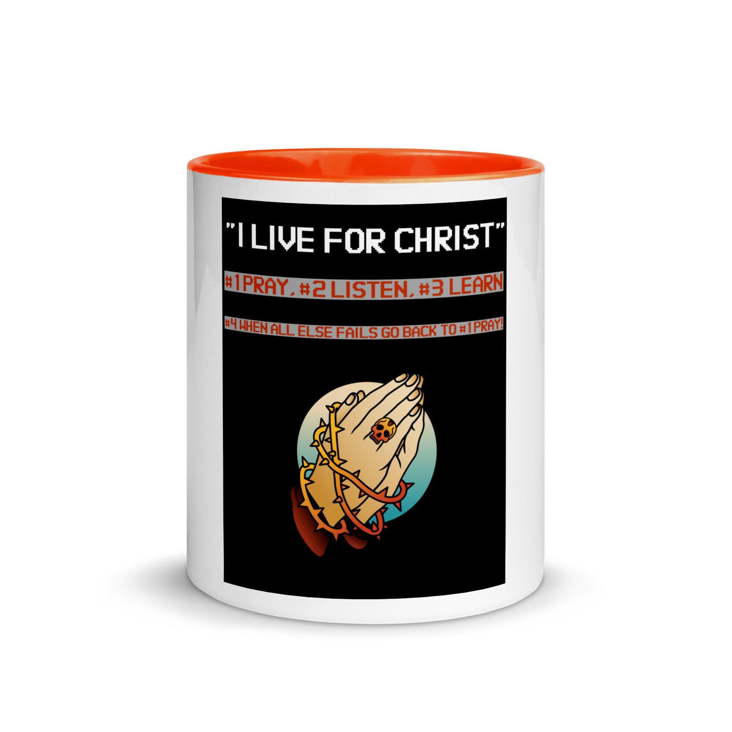 I Live For Christ Mug with Color Inside