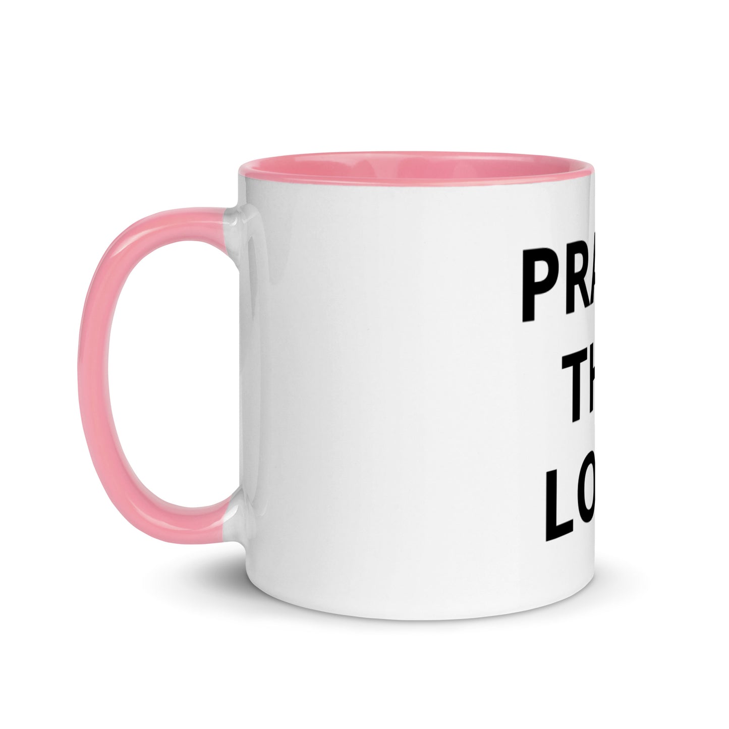 Praise The Lord White Ceramic Mug with Color Inside