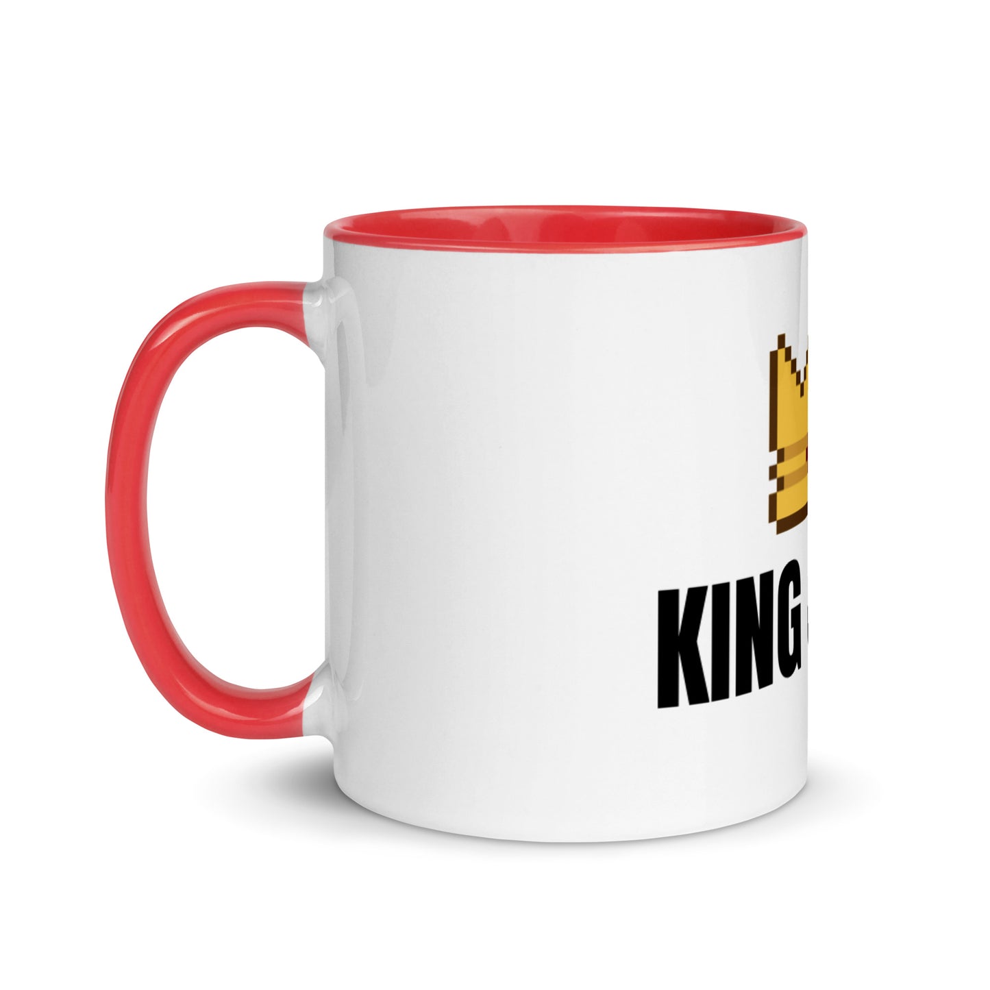 King Jesus White Ceramic Mug with Color Inside