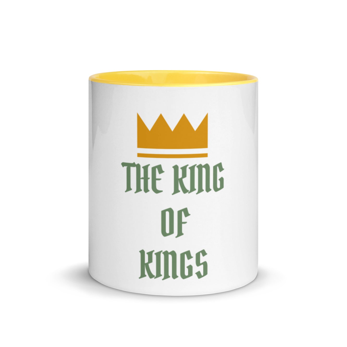 The King of Kings White Ceramic Mug with Color Inside